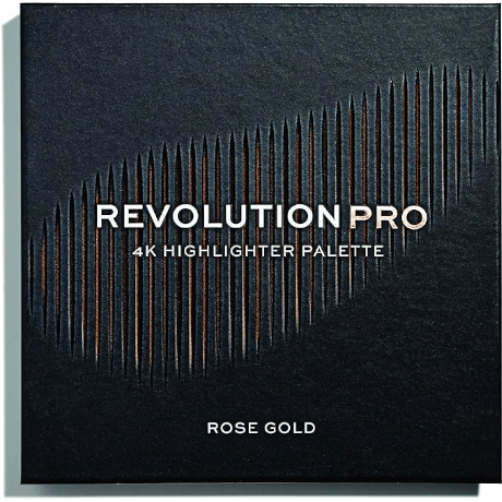 Revolution Makeup Pro 4K Highlighter Palette Rose Gold