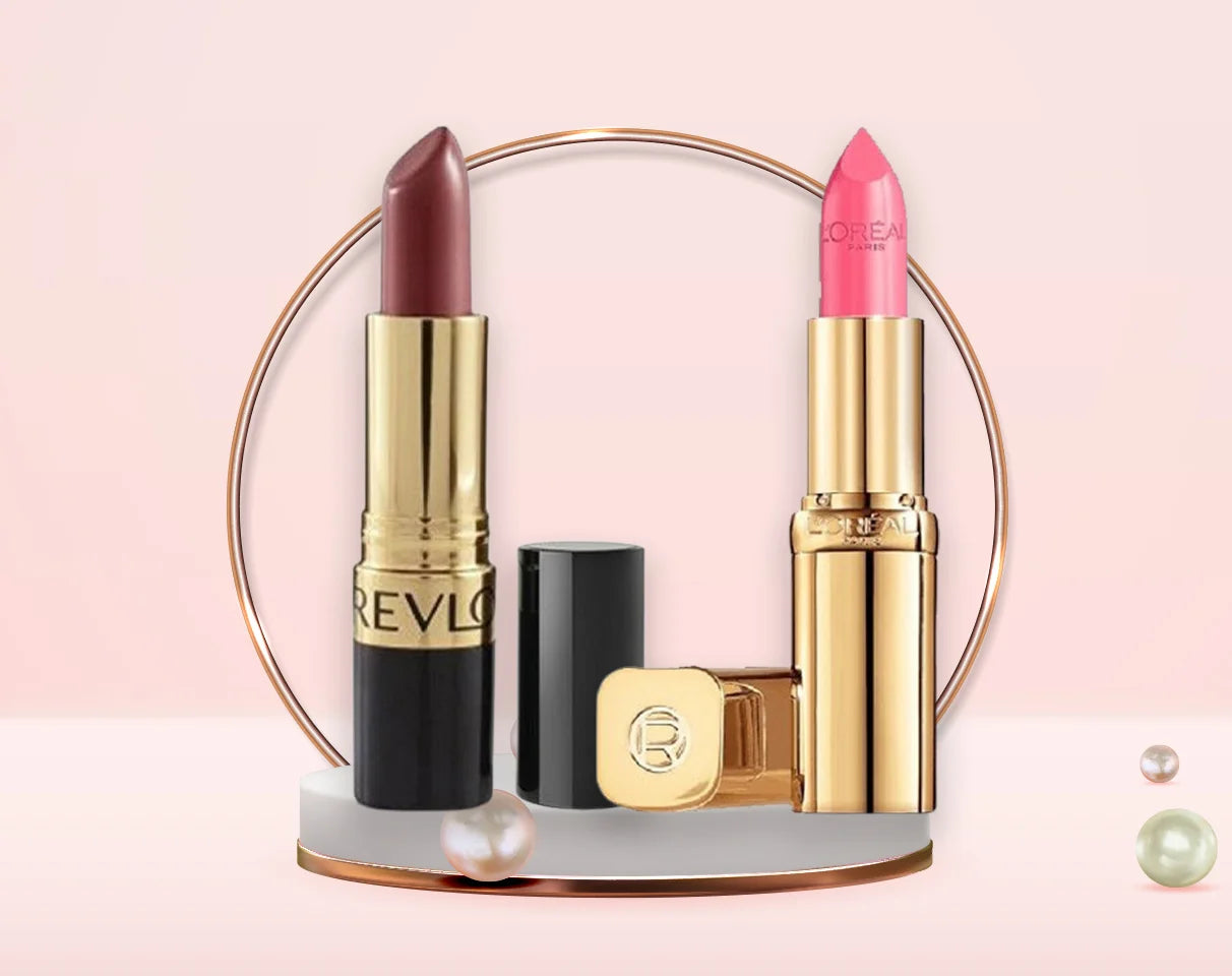 Loreal lipstick showcasing two most popular styles